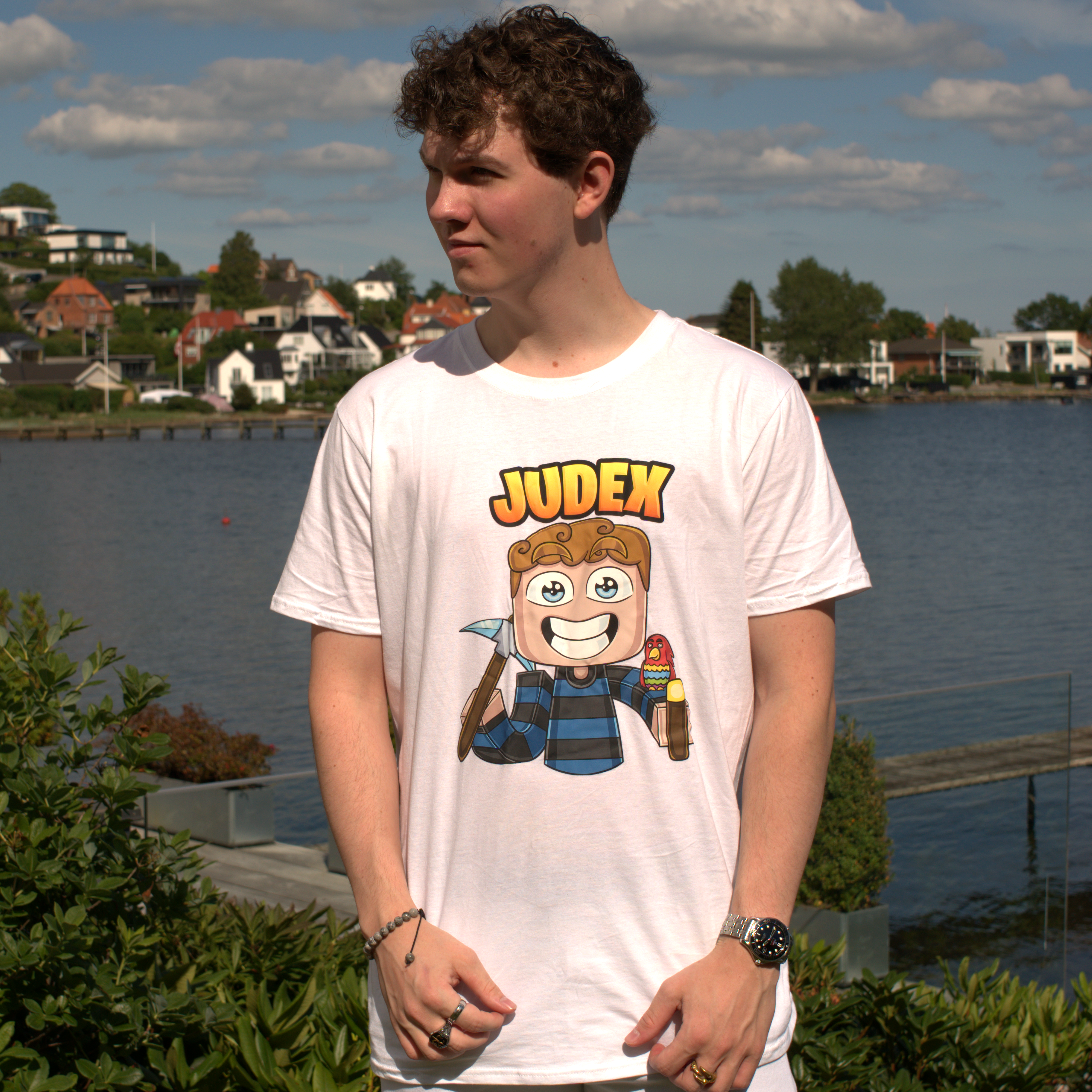 Judex Miner Tee - Hvid T-shirt - Geekd.dk