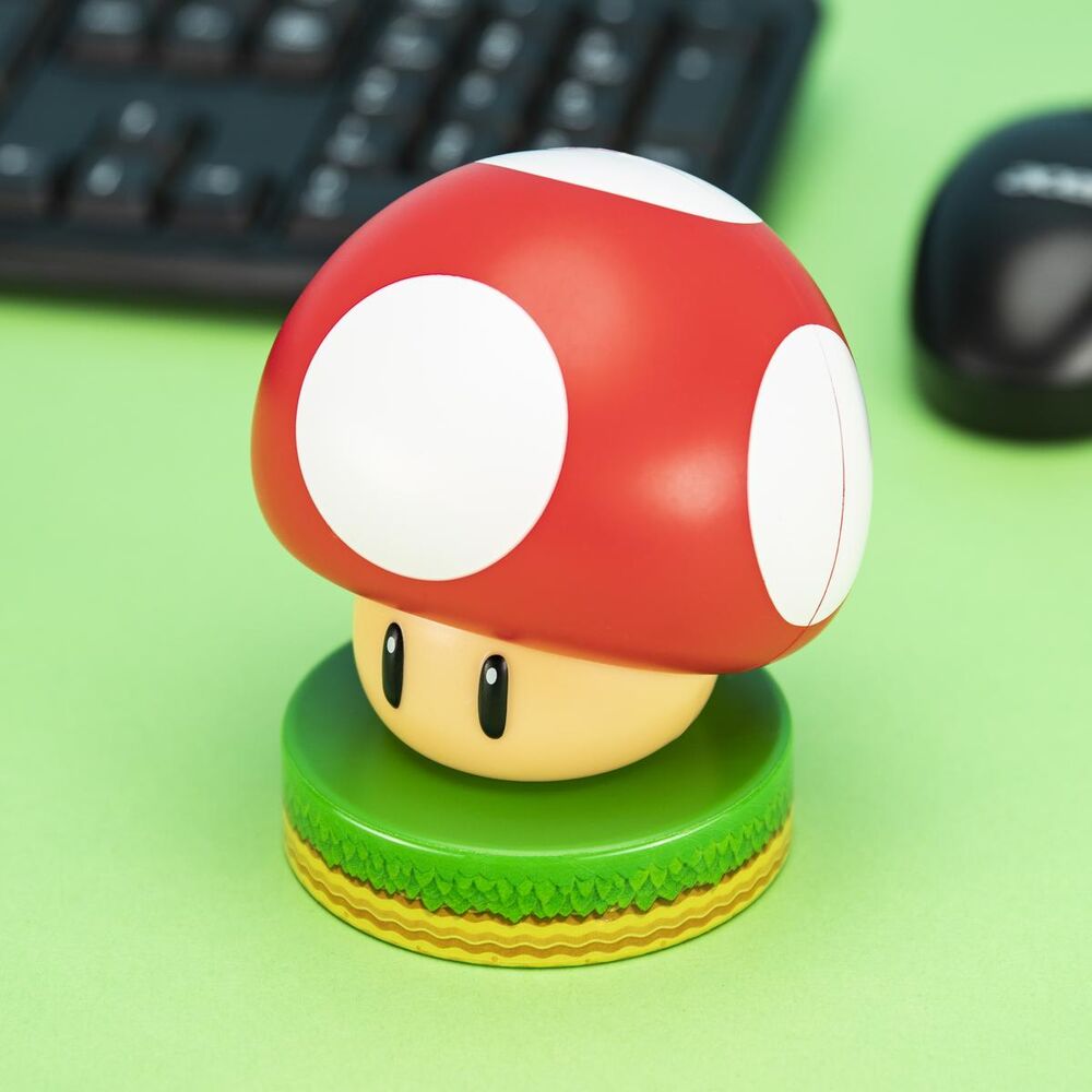 Lampe Icons - Super Mushroom 12 Cm - Geekd.dk