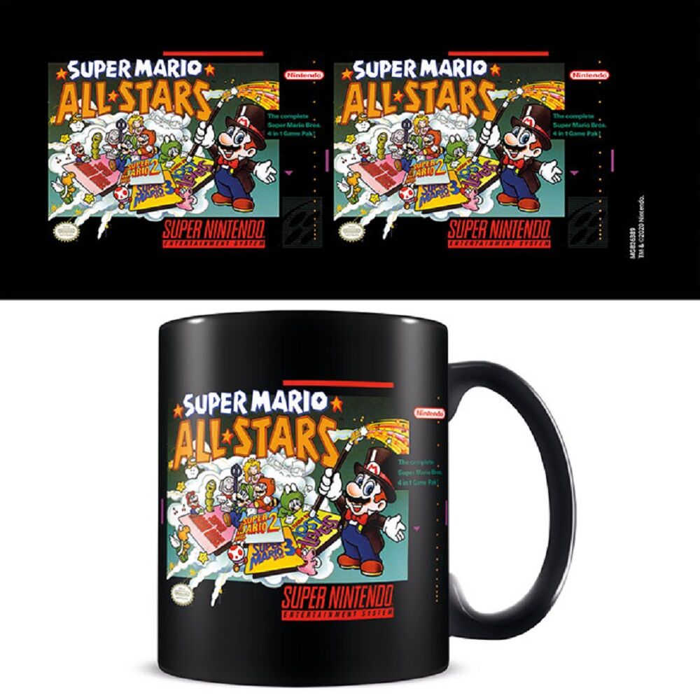 Super Nintendo Super Mario All Stars Black Kop - Geekd.dk