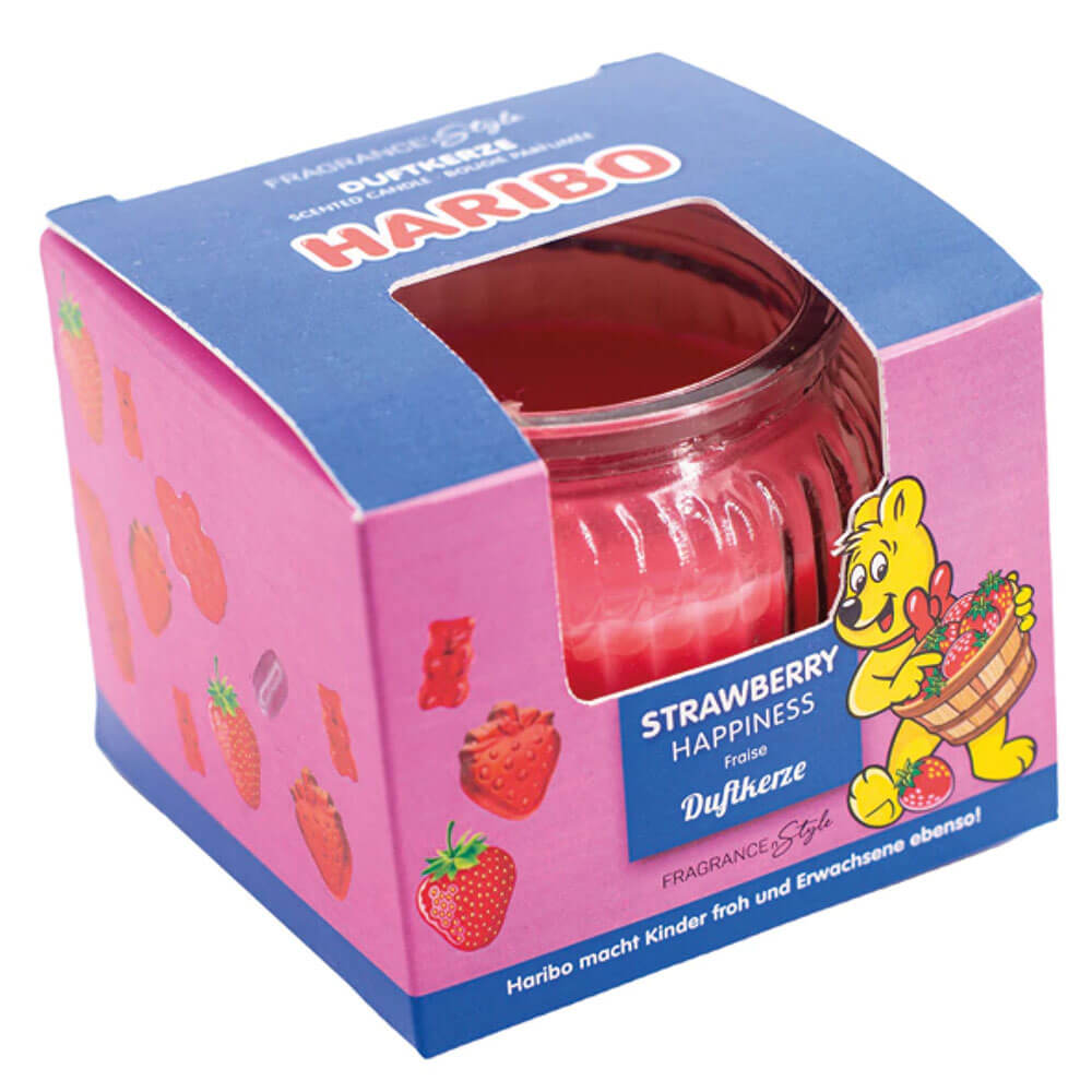 Haribo Duftlys - Strawberry Happiness - 85g