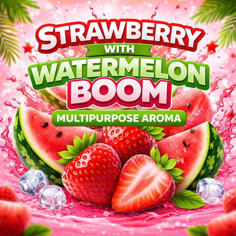 Strawberry With Watermelon Boom Aroma Fra Juicelab X  -  30 Ml