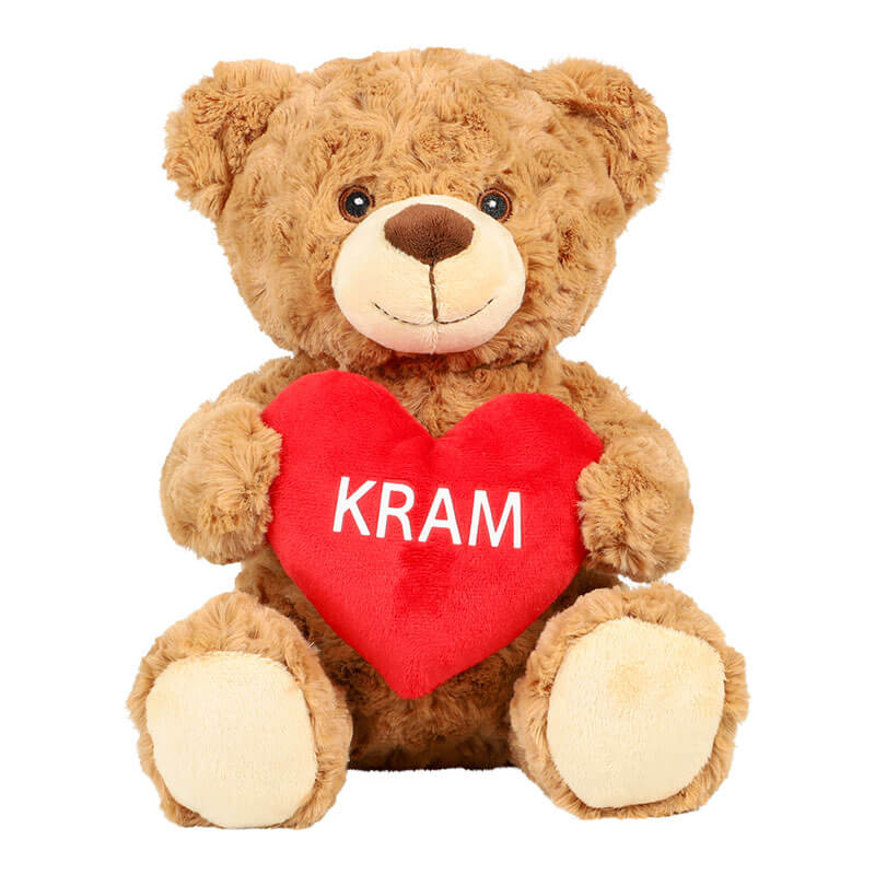 Valentinsdag Bamse "kram" - 25 Cm