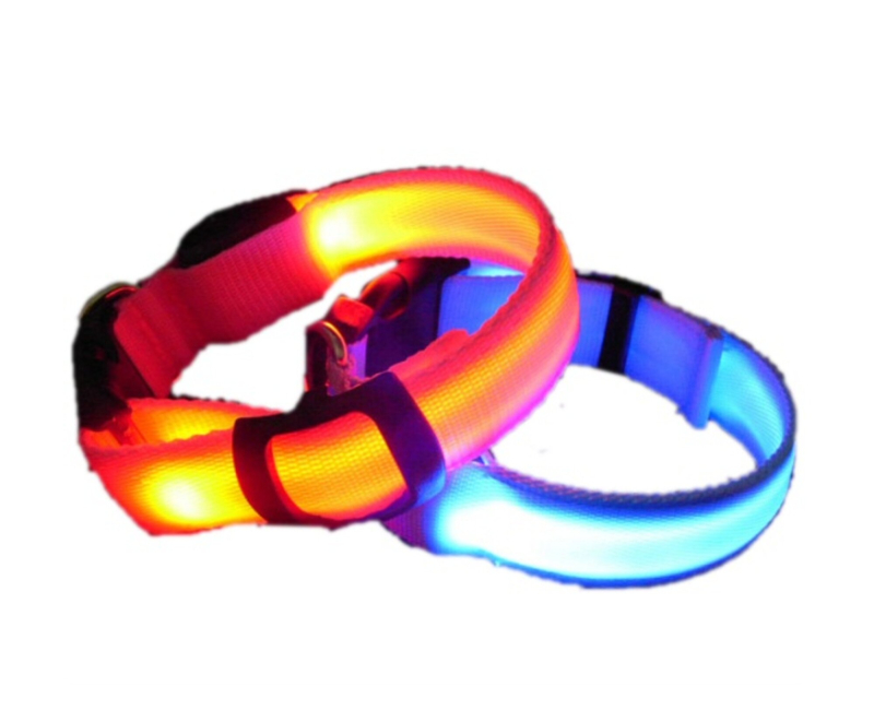 Led Hundehalsbånd, 5 Farver, Small