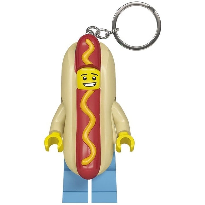 Lego Nøglering Med Led  -  Hotdog Mand - Geekd.dk