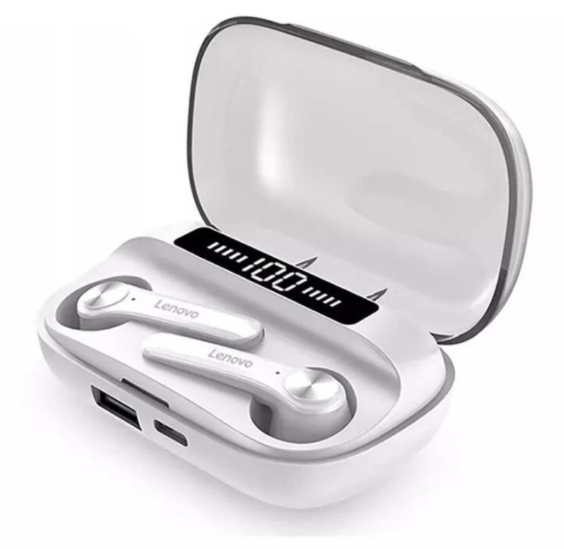 Lenovo Qt81 øretelefoner - Bt 5.0 - 1.200mah - Hvid
