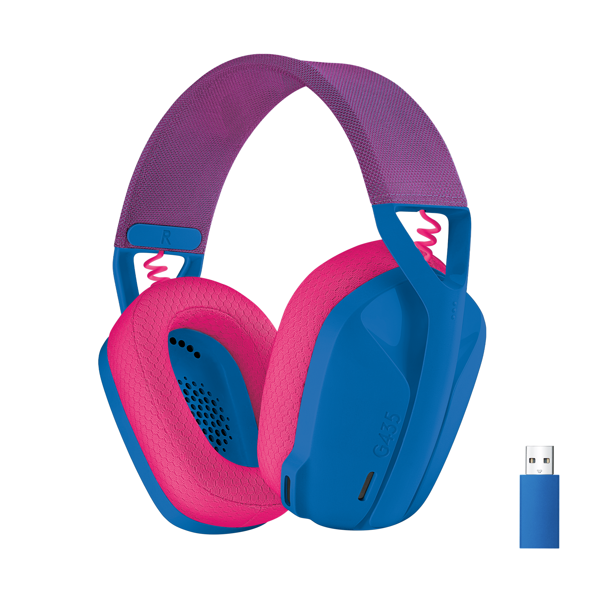 Logitech - G435 Lightspeed Trådløs Gaming Headset - Blå - Geekd.dk