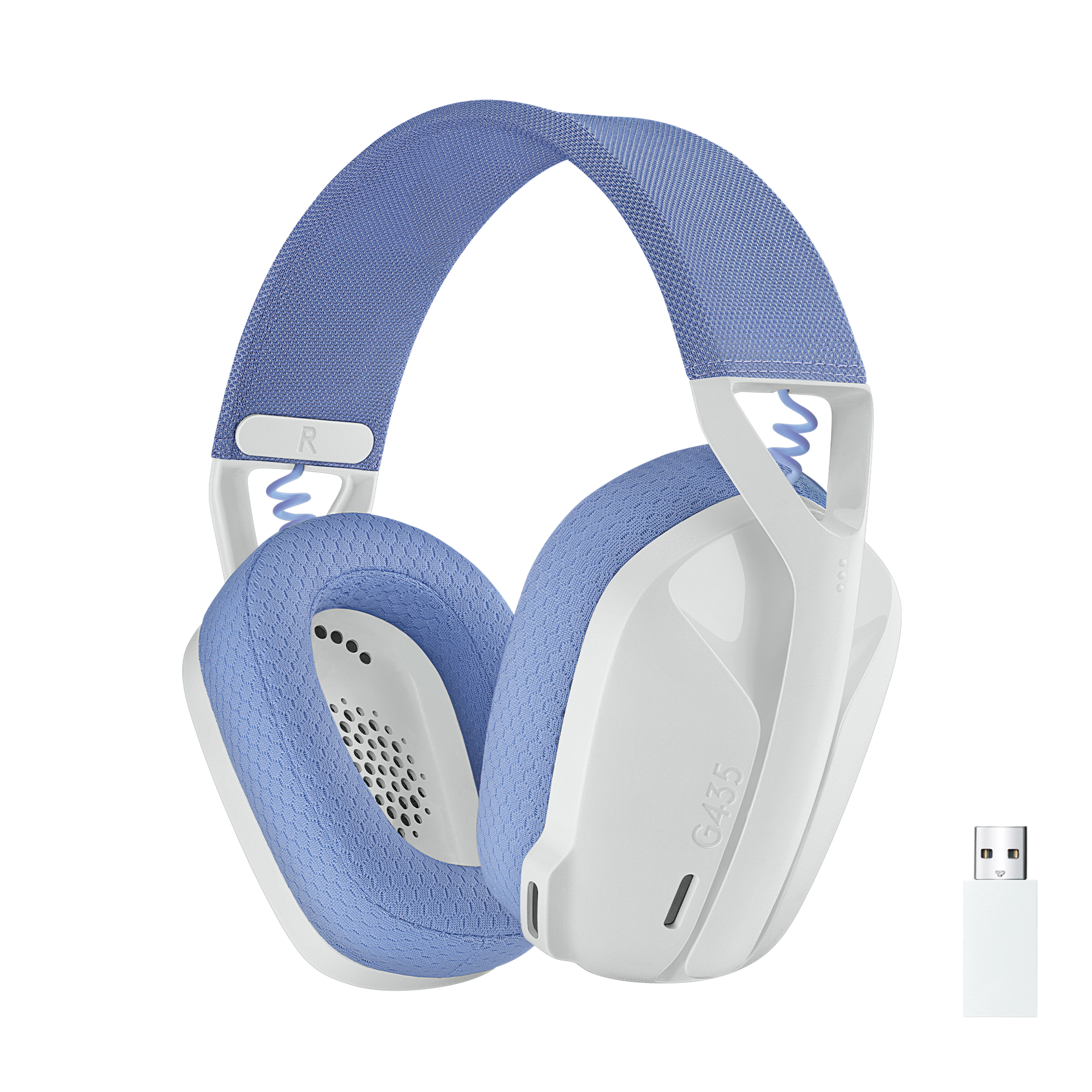 Logitech - G435 Lightspeed Trådløs Gaming Headset - Hvid - Geekd.dk