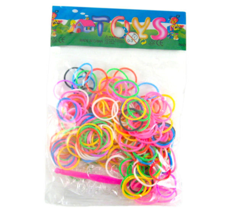 Loom Bands Mix, 200stk M. Clips Og Nål