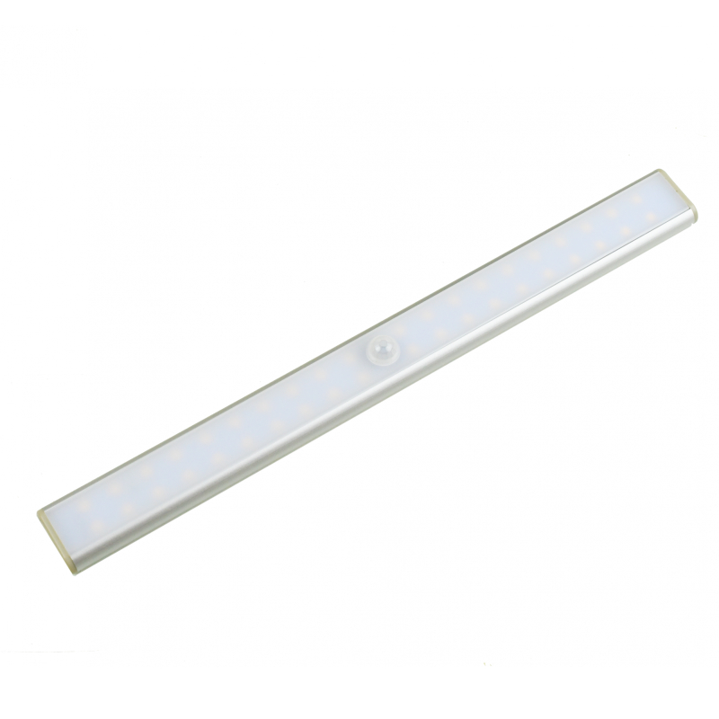Led Lysskinne - 30 Cm. M. Sensor, Genopladelig, Varm Hvid 2800k
