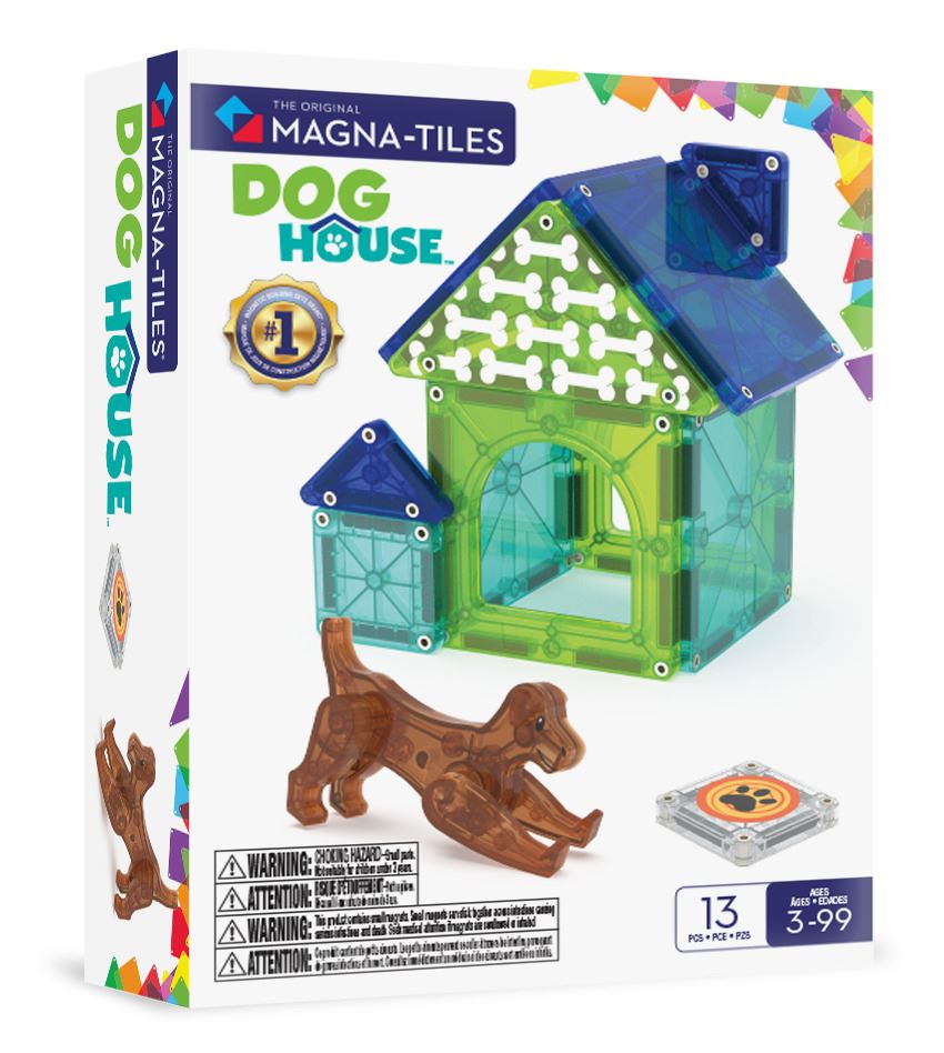 Magna-tiles Dog House  -  Magnetisk Byggesæt - Geekd.dk