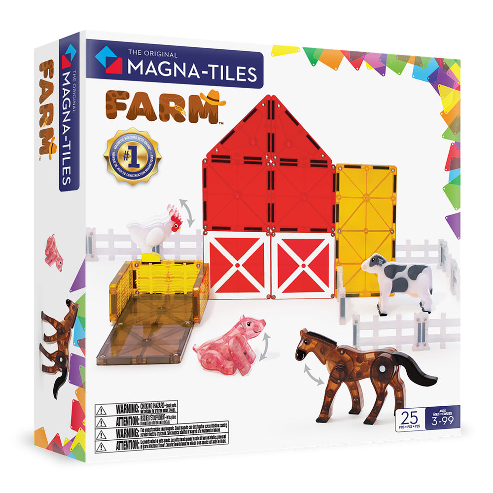 Magna-tiles Farm  -  Magnetisk Byggesæt - Geekd.dk