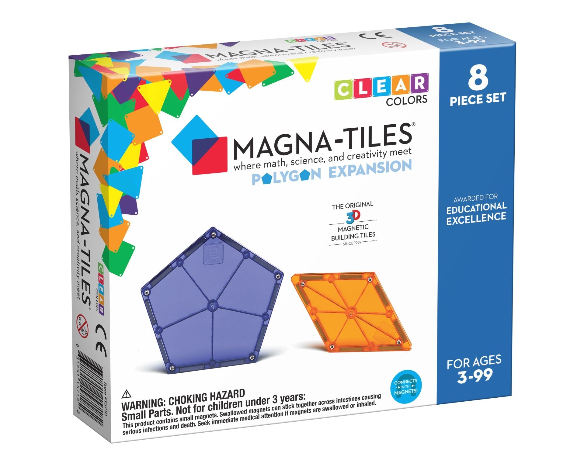 Magna-tiles Polygons  -  Magnetisk Byggesæt - Geekd.dk