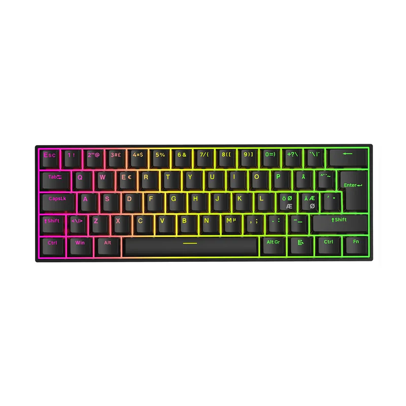 Mchose Ace 60 Pro Nordic  -  Magnetic Rapid Trigger Keyboard Tastatur - Geekd.dk