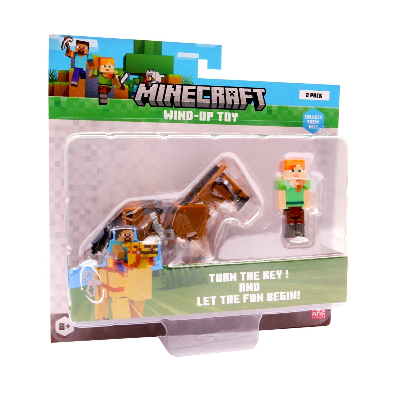 Minecraft Wind-up Horse  -  Optrækslegetøj - Geekd.dk