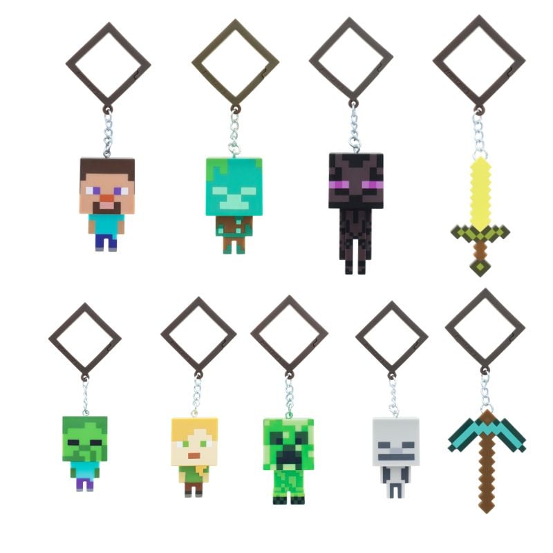 Minecraft Backpack Buddies. Assoteret Figur - Geekd.dk