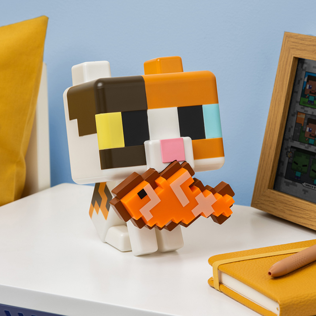 Minecraft Cat Globuddies  -  Natlampe - Geekd.dk