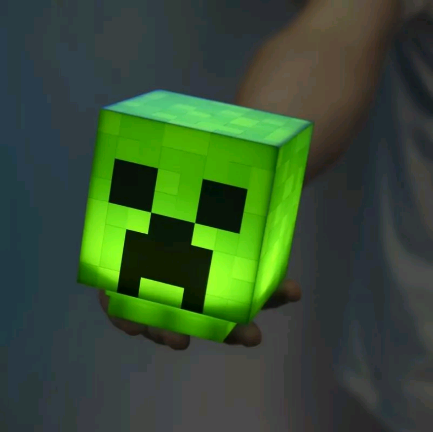 Minecraft Creeper Light Lampe - Geekd.dk