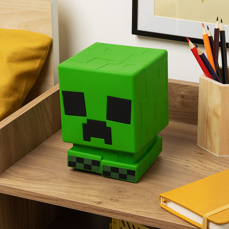 Minecraft Creeper Squishyglo Silicone Lys Rechargeable Figur - Geekd.dk