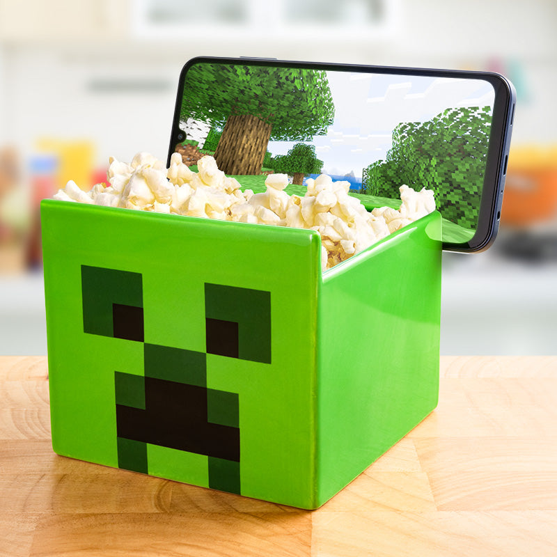 Minecraft Creeper Streaming Snack Skål - Geekd.dk