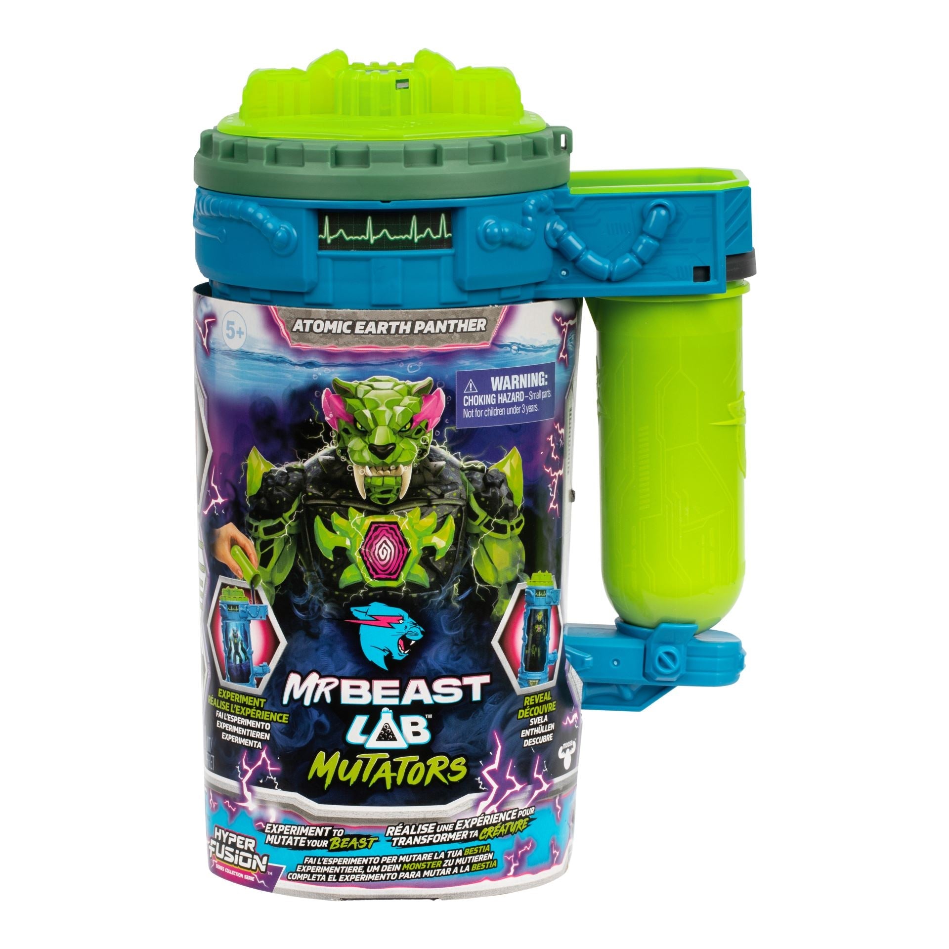Mr. Beast Lab - Mutation Chamber - Atomic Earth Panther Figur - Geekd.dk