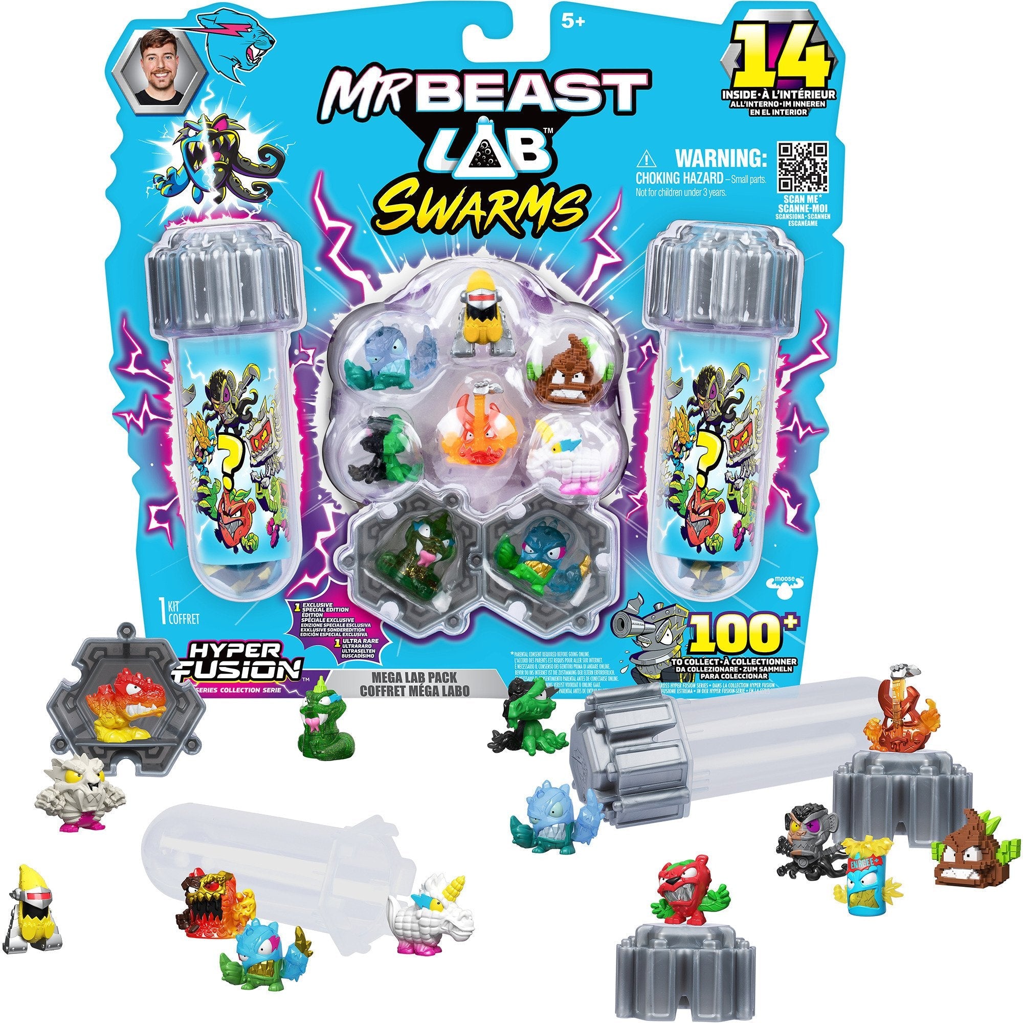 Mr. Beast Lab - Swarms Fusion 14 Pk Figur - Geekd.dk