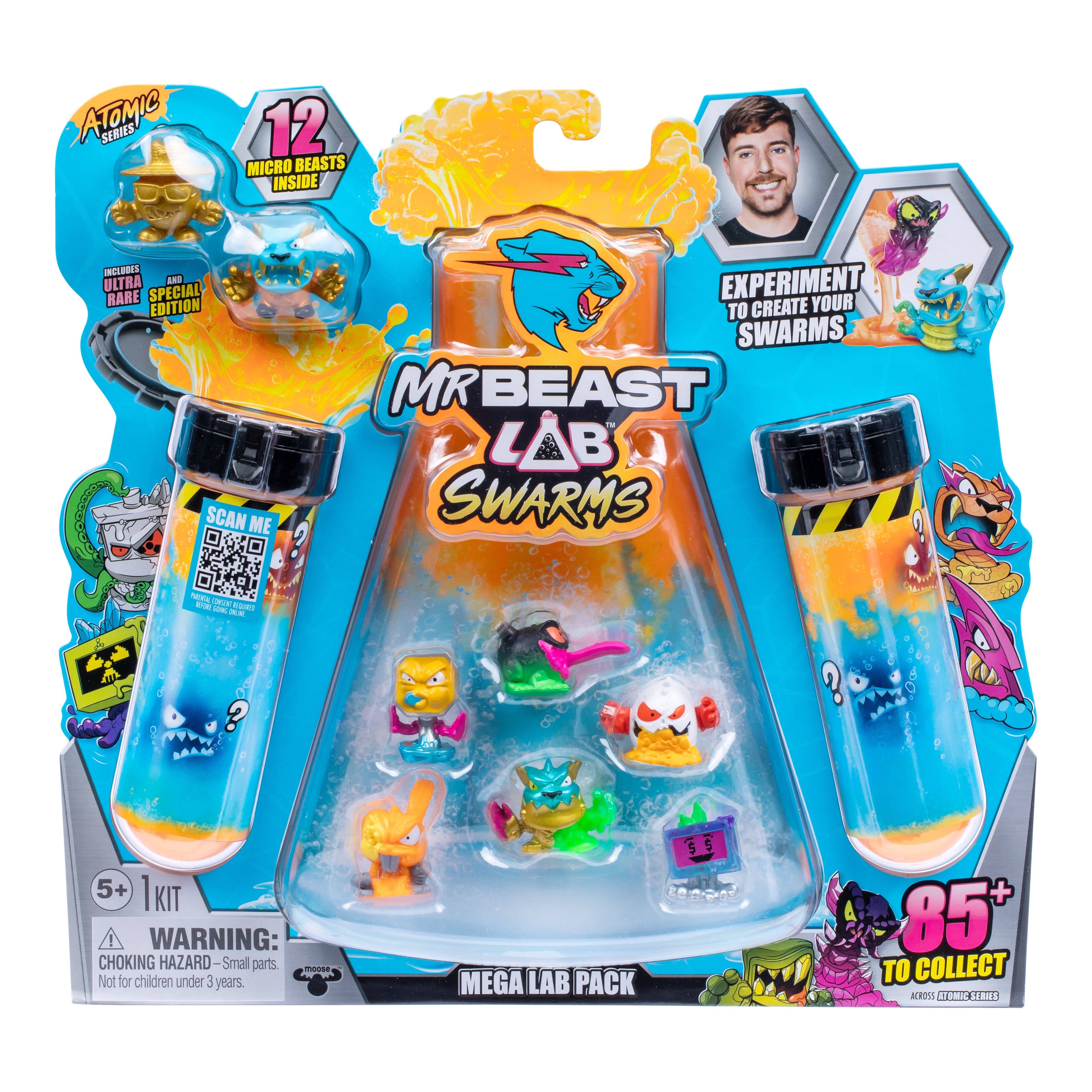 Mr. Beast Lab - Swarms Mega Lab 12 Pack. Series 2 Figur - Geekd.dk