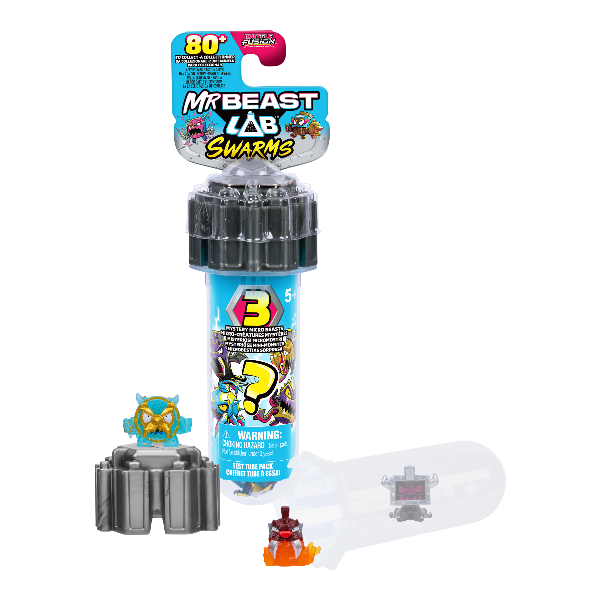 Mrbeast Lab Swarms Battle Fusion  -  3-pack Figur - Geekd.dk