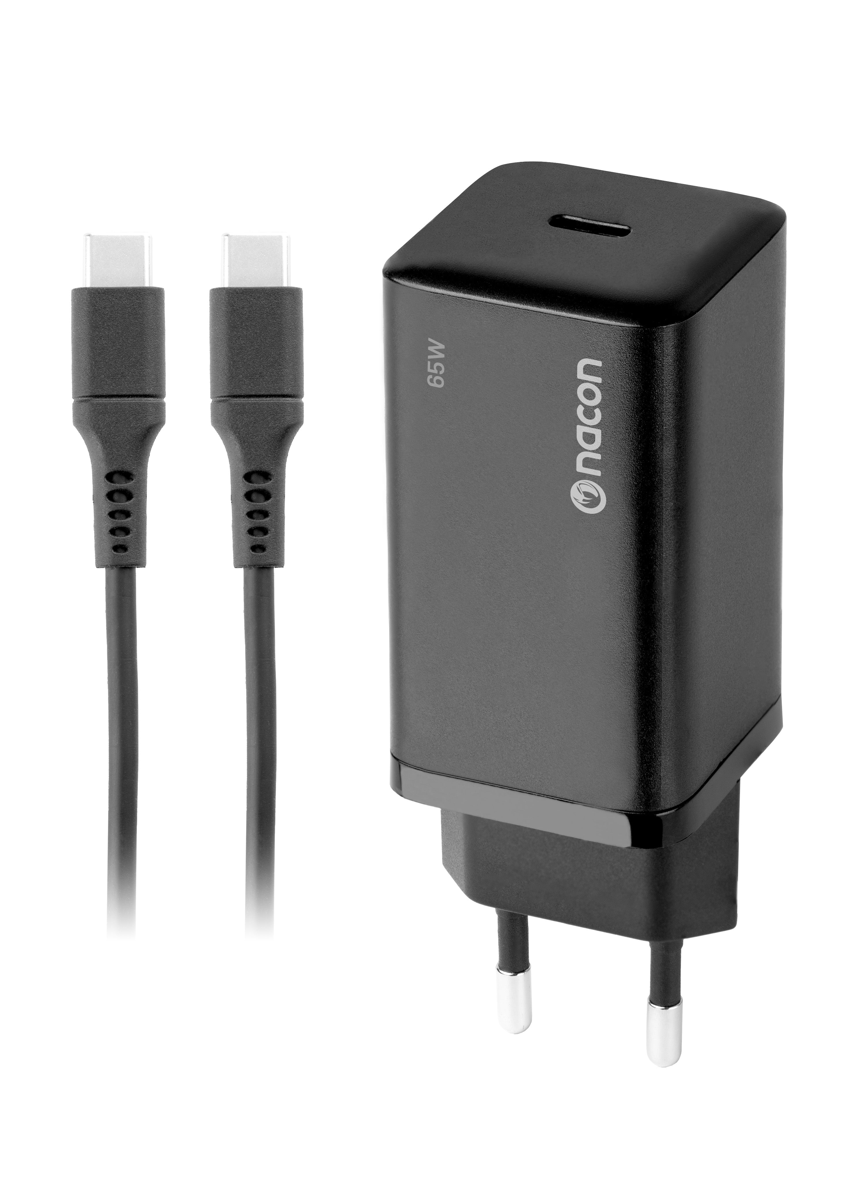 Nacon 65w Ac-adapter Til Nintendo Switch Ii  -  1,5 M Usb-c (sort) Konsol Tilbehør - Geekd.dk