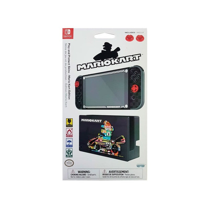 Nintendo Switch Mario Kart Beskyttelses Skin Skærmbeskyttelse - Geekd.dk