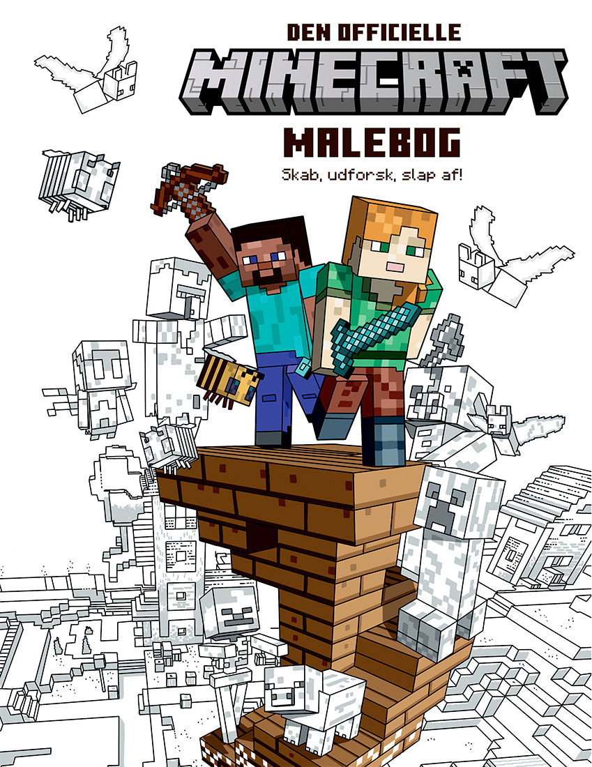 The Official Minecraft Coloring Book Malebog - Geekd.dk