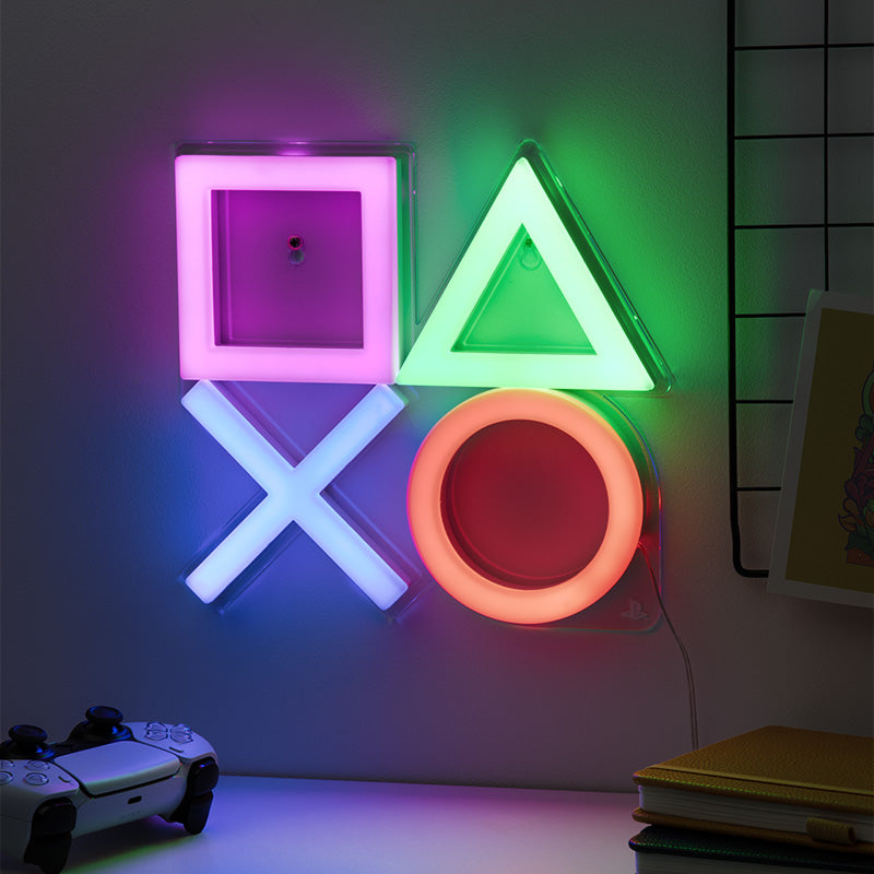 Playstation Væg Led Neon Light Lampe - Geekd.dk