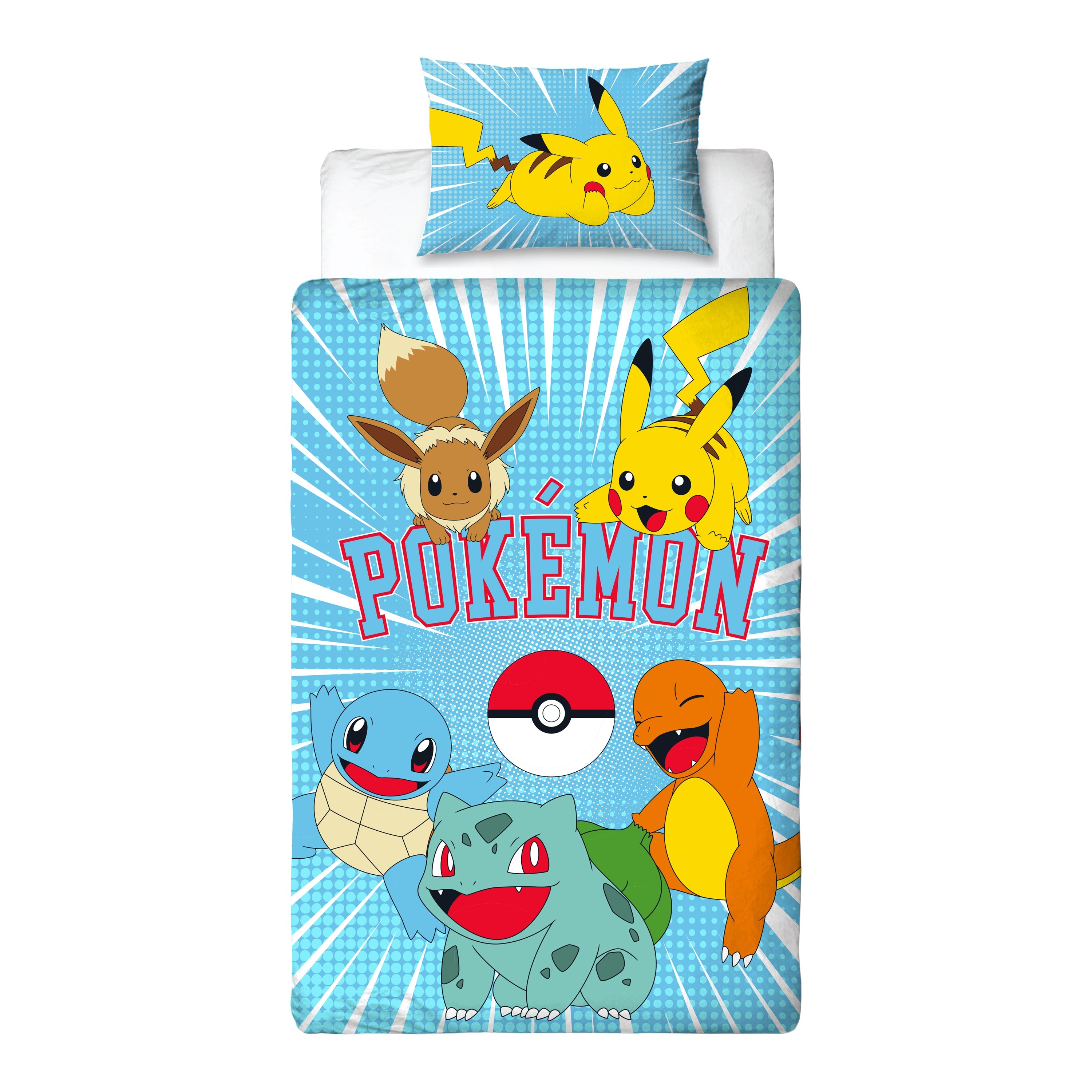 Pokémon Sengetøj 140x200 Cm  -  Til Voksne Trænere - Geekd.dk