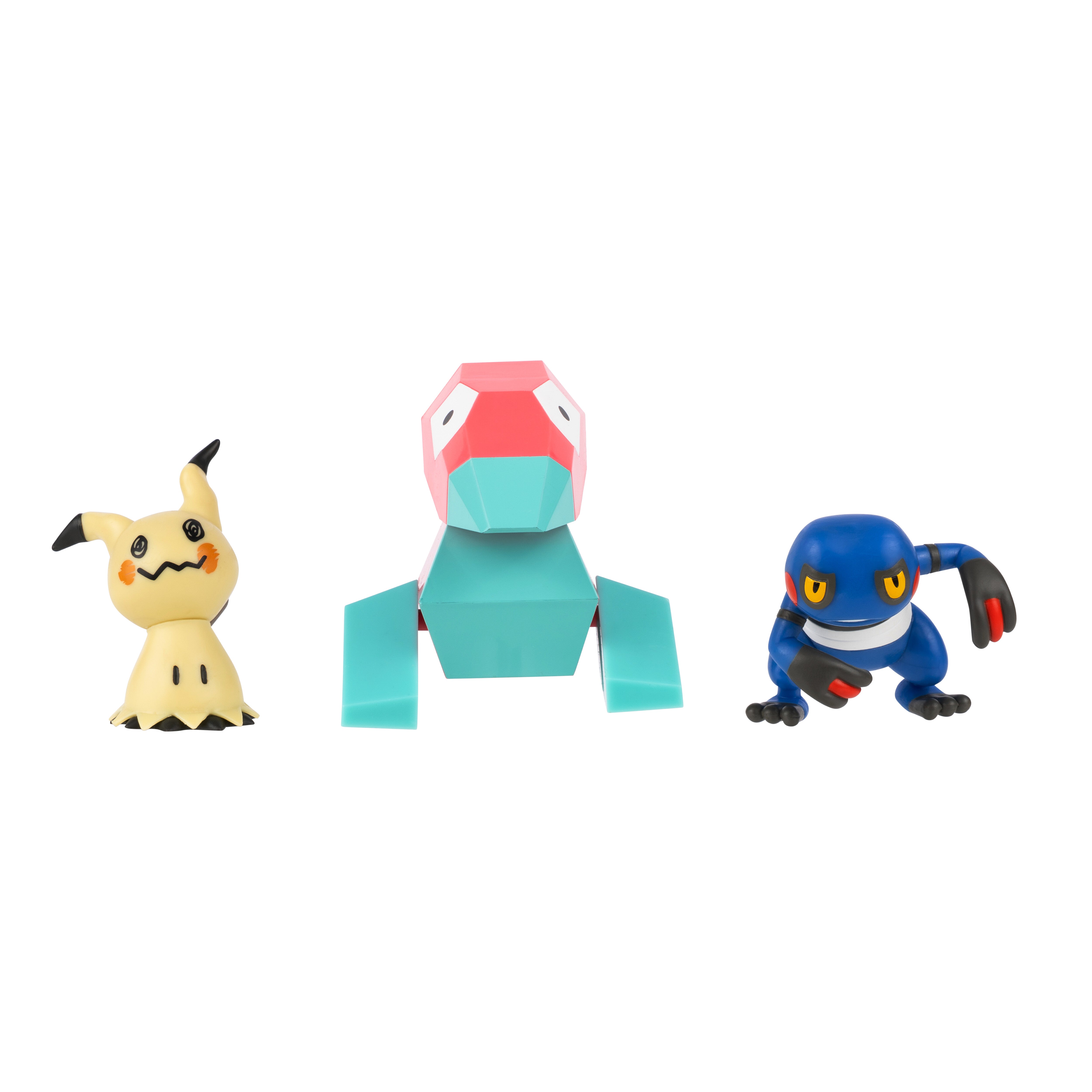 Pokémon Battle Figure 3-pack  -  Mimikyu, Porygon & Croagunk Merchandise - Geekd.dk