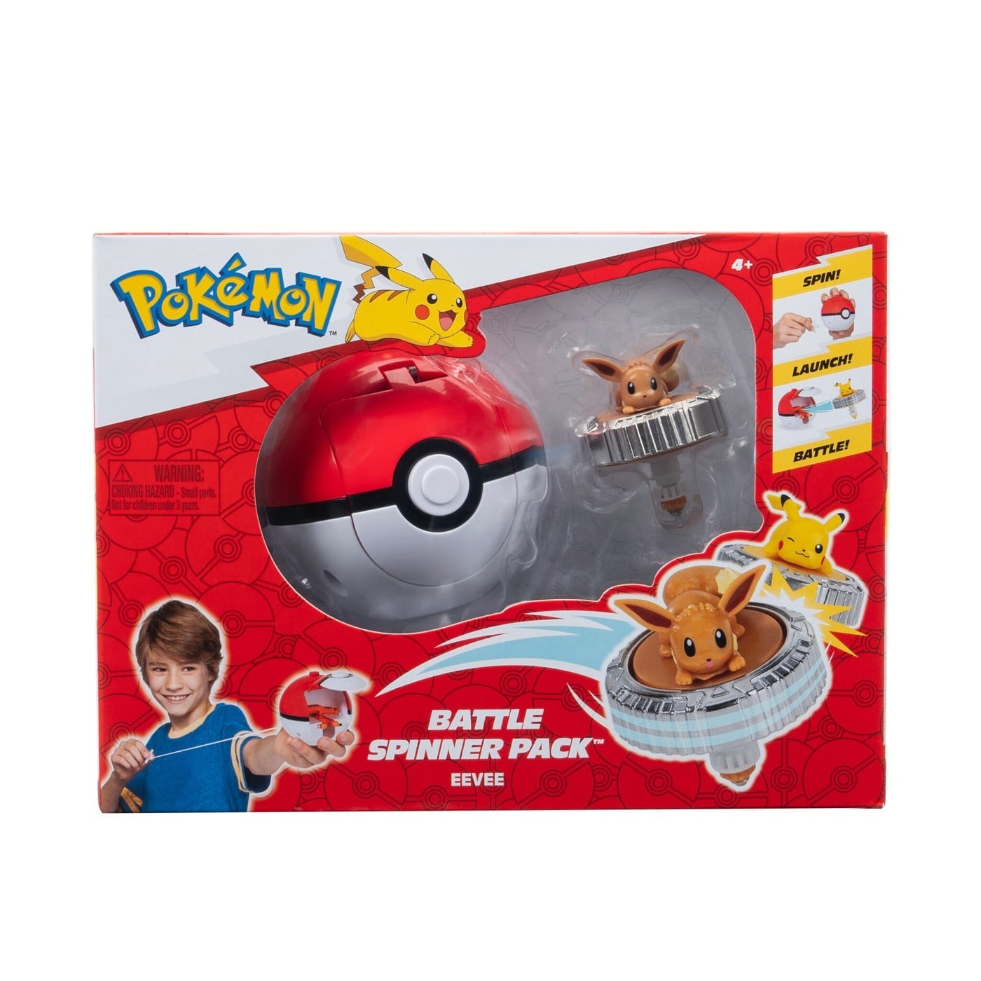 Pokémon  -  Battle Spinner Eevee Legetøj - Geekd.dk