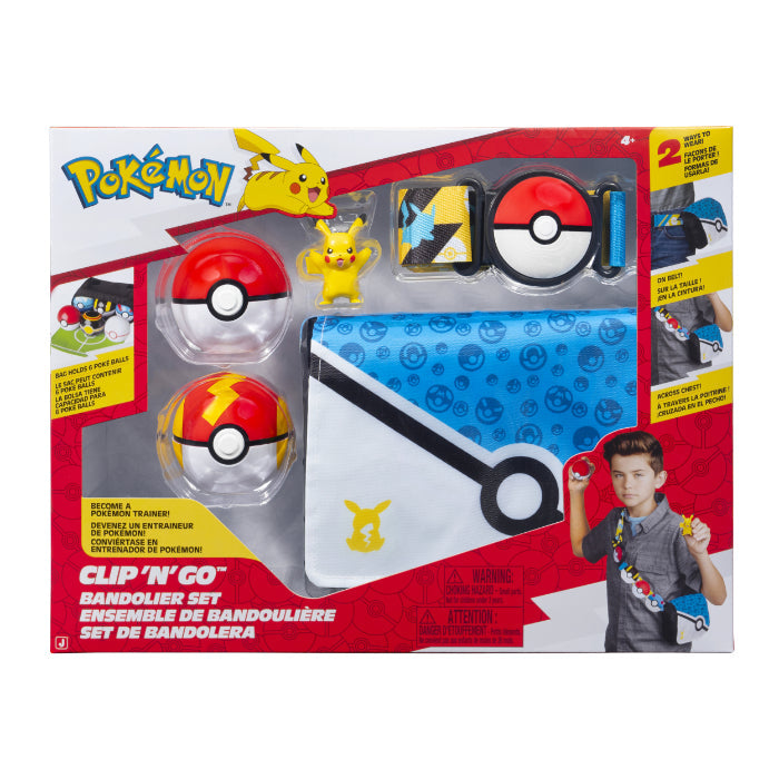 Pokémon - Clip N Go Bandolier Set Pikachu Merchandise - Geekd.dk