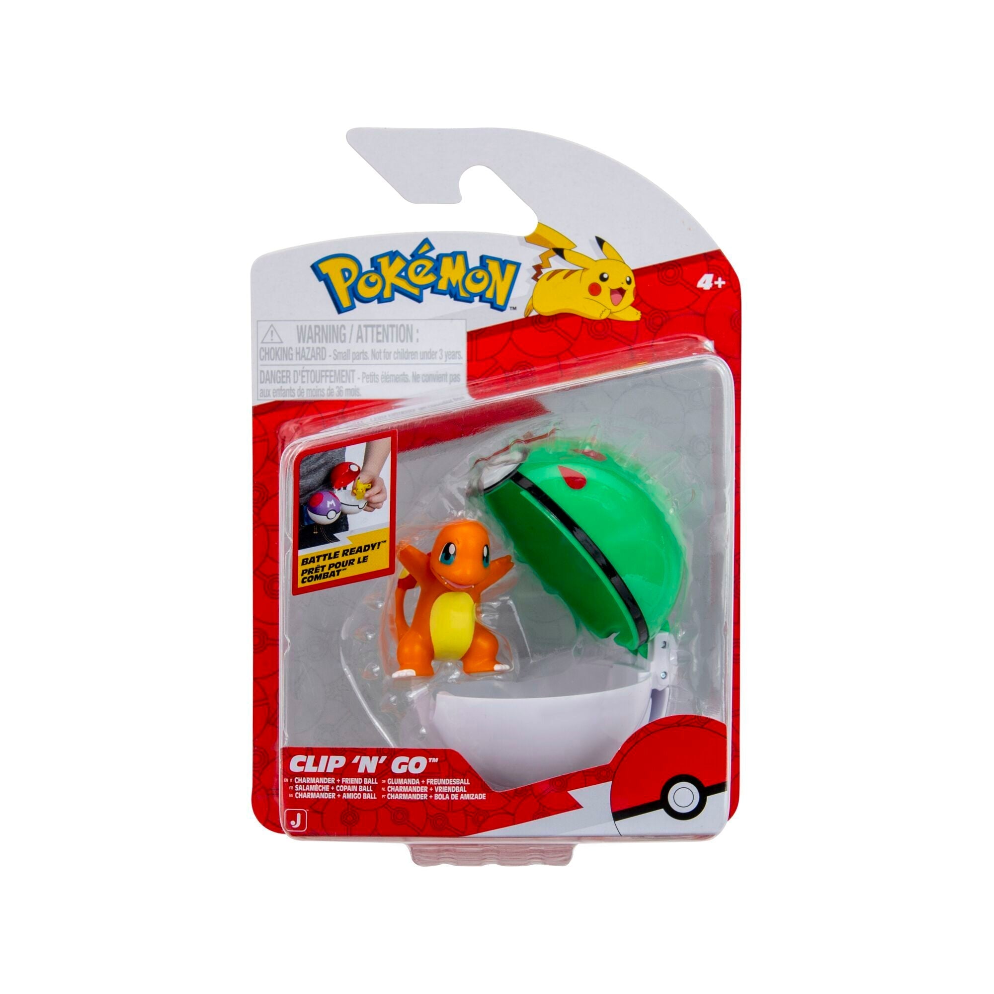 Pokémon - Clip N Go Charmander With Friend Ball (pkw4162) Merchandise - Geekd.dk