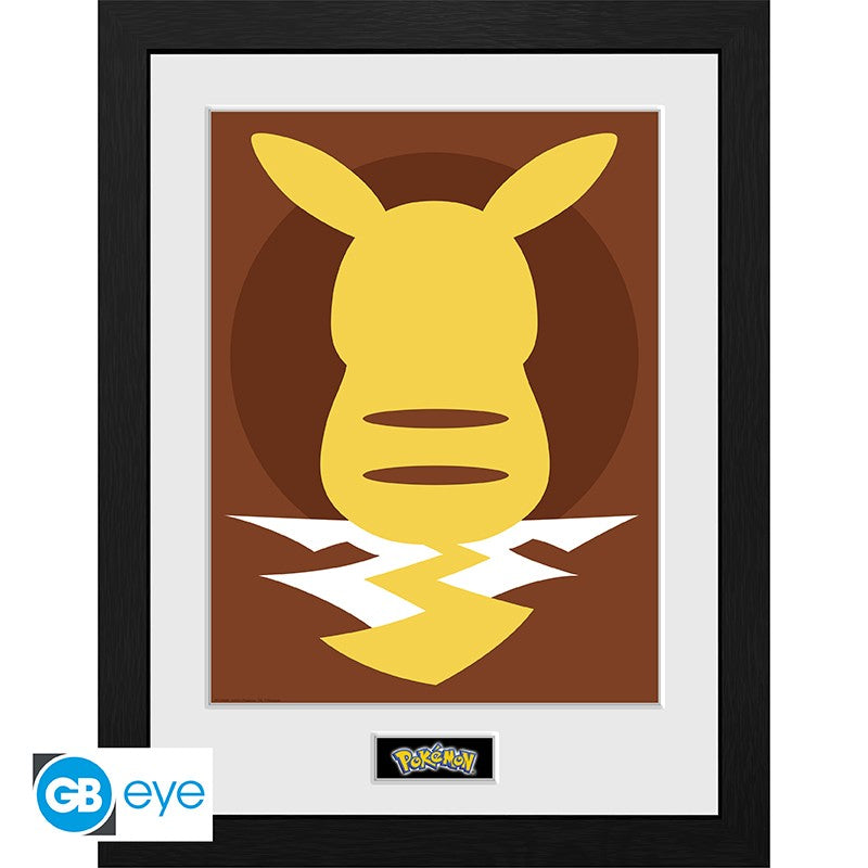 Pokemon - Framed Print Pikachu Silhouette 25 (30x40) Legetøj - Geekd.dk