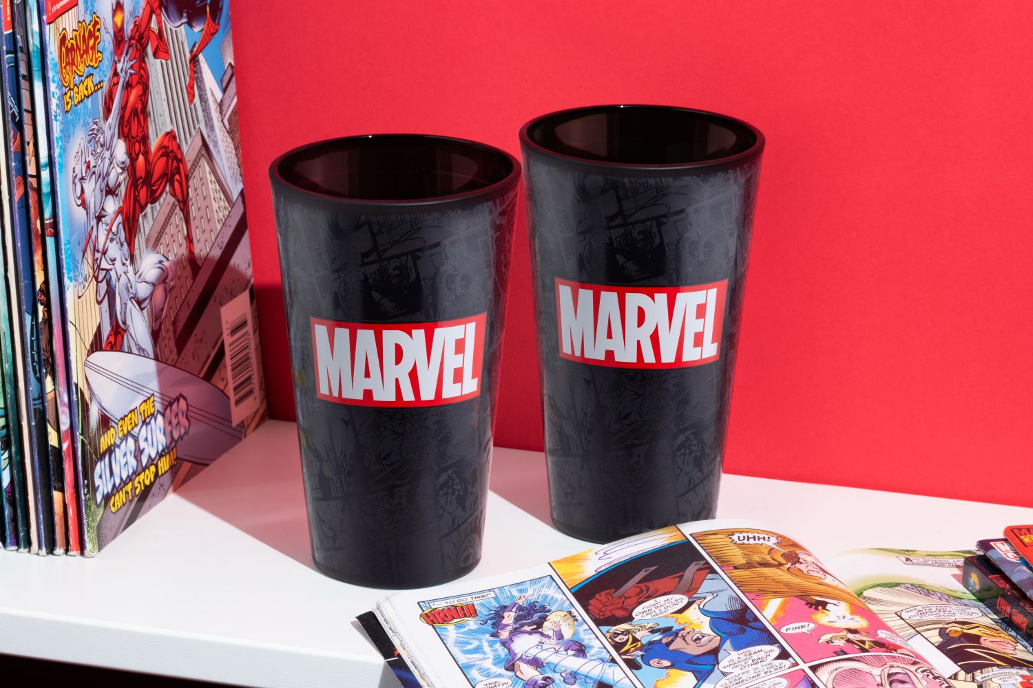 Marvel Logo Glas Kop - Geekd.dk