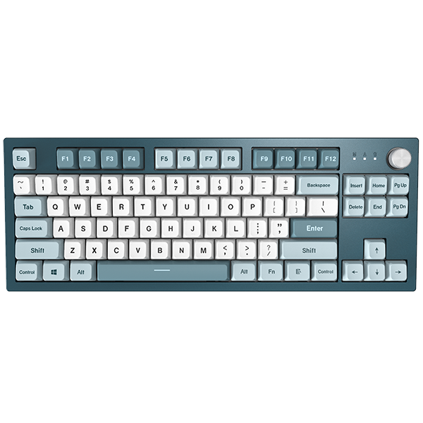Montech Mkey Tkl Freedom - Gateron G Pro 2.0 Red - Nordic - Blue/white Tastatur - Geekd.dk