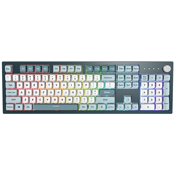 Montech Mkey Fullsize Freedom - Gateron G Pro 2.0 Red - Nordic - Blue/white Tastatur - Geekd.dk