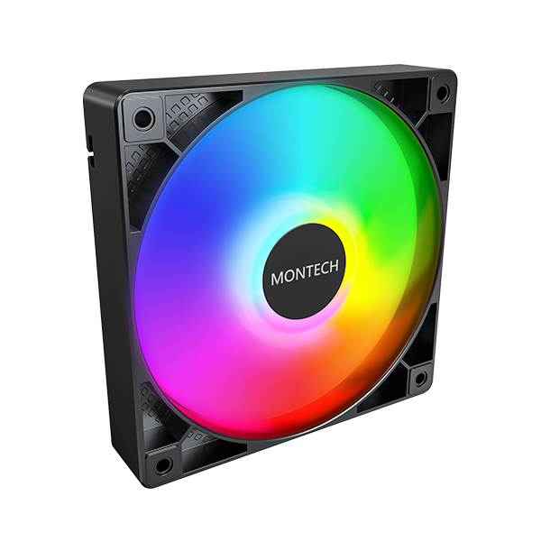 Montech Gf120 Argb Pwm Sort Kabinet Blæser - Geekd.dk