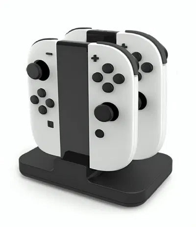 Quad Opladningsstation Til Nintendo Switch Ii  -  Joy-con / Controllere Konsol Tilbehør - Geekd.dk