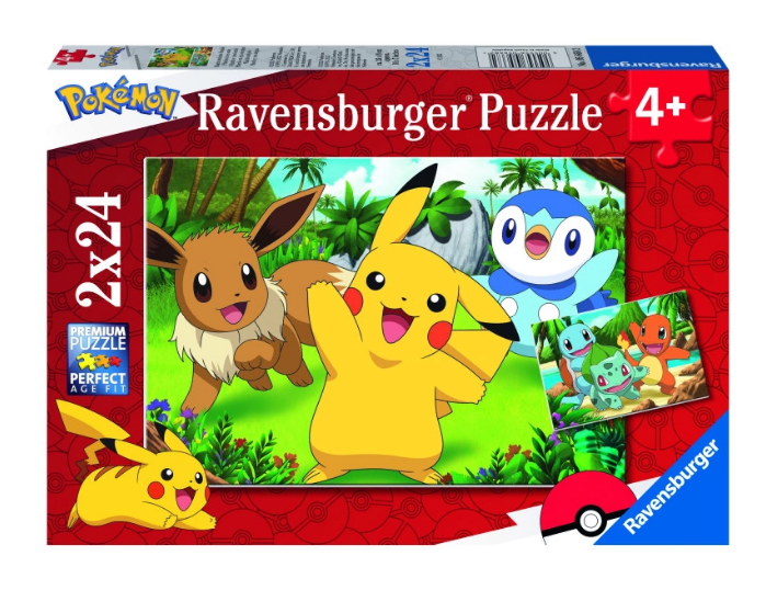 Ravensburger - Pokémon 2x24 Brikker Puslespil - Geekd.dk