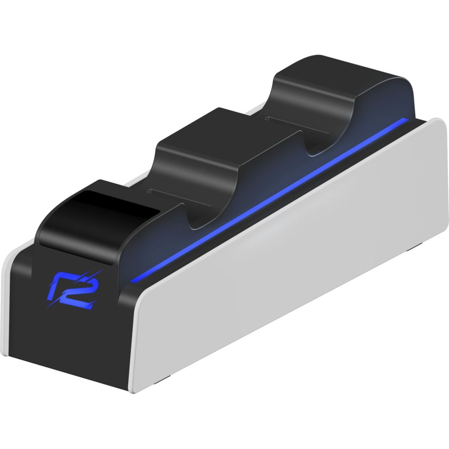 Ready2gaming Ps5 Dualsense Charging Station, White Charging Dock - Geekd.dk