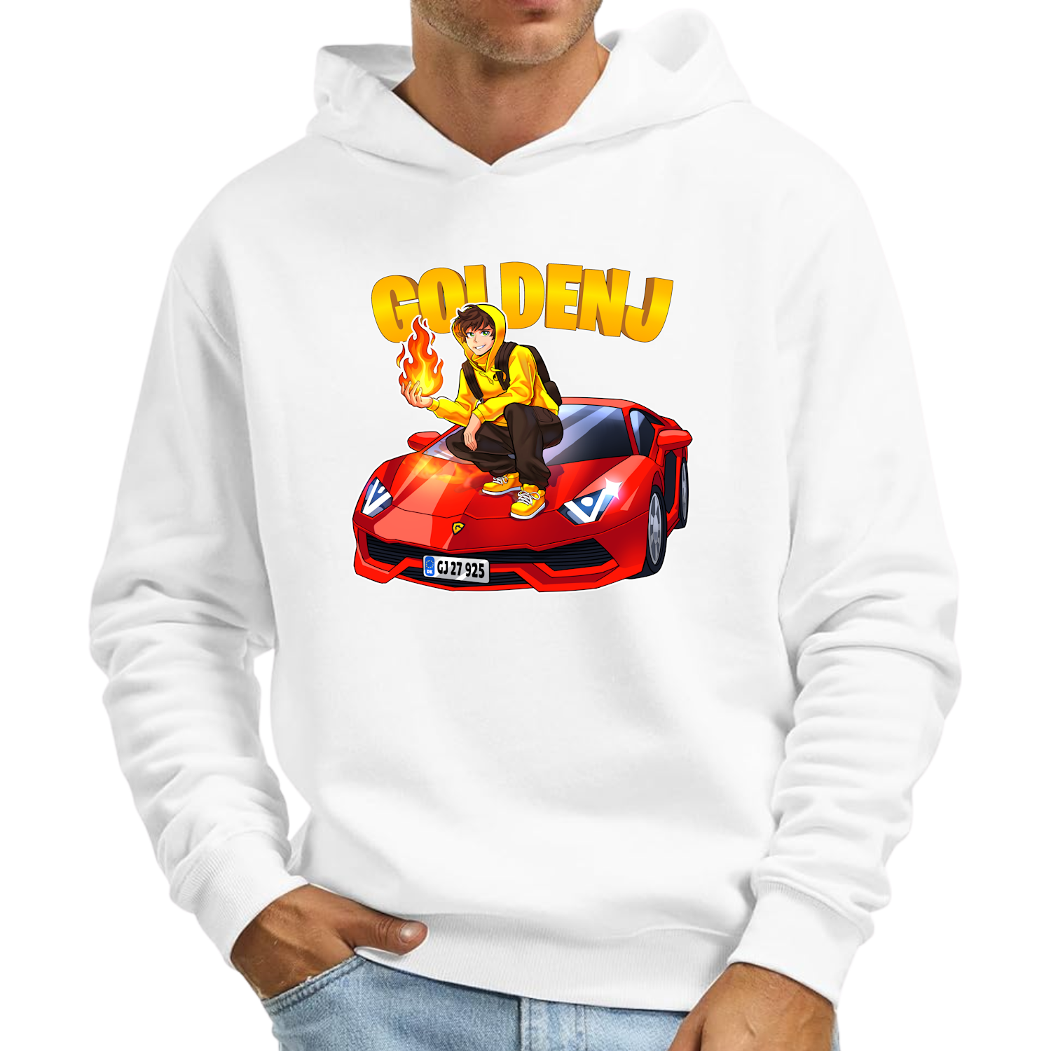 Goldenj Lambo Hoodie - Geekd.dk