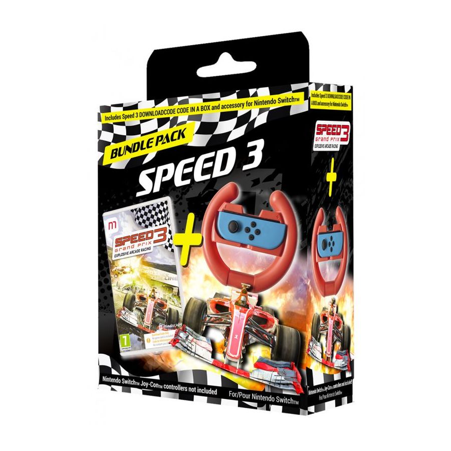 Speed 3 Racer Bundle (kode I En Box) - Nintendo Switch Nintendo Switch Spil - Geekd.dk