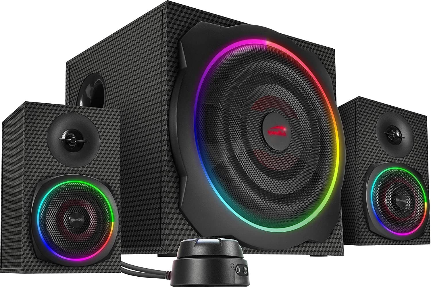 Speedlink - Gravity Carbon Rgb 2.1 Gaming Højtaler System Højttaler - Geekd.dk