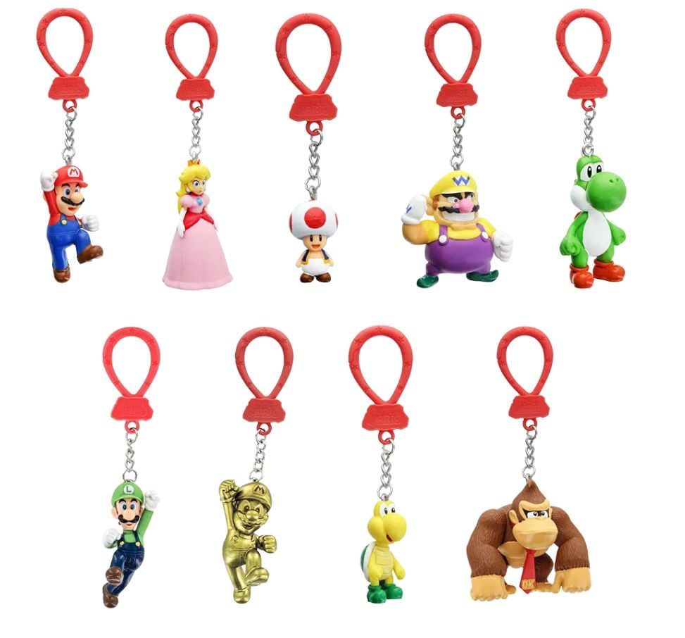 Super Mario Backpack Buddies ( Assorted ) Figur - Geekd.dk
