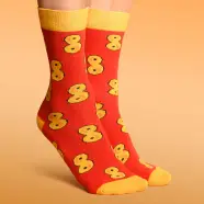 Svensk Husman Christmas Socks Lussebulle Lussekatt Luciaboller Lussekat - 36-40