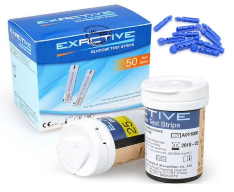 Exactiveâ¢ Vital Glucometer 50 Teststrimler + Lancetter (uden Chip)